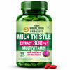 Vlado's Himalayan Organics Milk Thistle Extract With 800Mg Of Silybum Marianum Detox Supplement For Men And Women For Healthy Liver | Boost Metabolism And Maintain Cholesterol level - 120 Vegetarian Tablets - 1