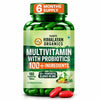 Vlado's Himalayan Organics Multivitamin for Men & Women with Probiotics | 100+ Nutrients, Vitamins B1-B12, C, D & E, Zinc, Iron, Calcium & Biotin | 27+ Herbal Extracts | Supports Immunity, Energy, Stamina, Bone, Hair & Skin Health | 180 Tablets - 1