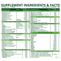 Vlado's Himalayan Organics Multivitamin for Men & Women with Probiotics | 100+ Nutrients, Vitamins B1-B12, C, D & E, Zinc, Iron, Calcium & Biotin | 27+ Herbal Extracts | Supports Immunity, Energy, Stamina, Bone, Hair & Skin Health | 180 Tablets - 3