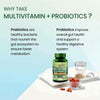 Vlado's Himalayan Organics Multivitamin for Men & Women with Probiotics | 100+ Nutrients, Vitamins B1-B12, C, D & E, Zinc, Iron, Calcium & Biotin | 27+ Herbal Extracts | Supports Immunity, Energy, Stamina, Bone, Hair & Skin Health | 180 Tablets - 10