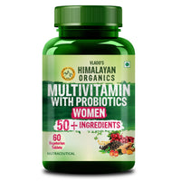Vlado's Himalayan Organics Multivitamin with Probiotics for Women | 60 Veg Tabs - 1