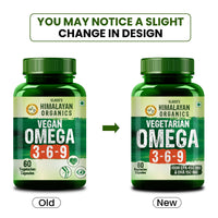 Vlado's Himalayan Organics Omega 3 6 9-2000mg/Serving I Vegetarian Omega 3 Supplement I Support Muscle,Bone,Heart & Skin - No Burps, No Fish Oil Used Capsules for Men & Women- 60 Capsules - 3