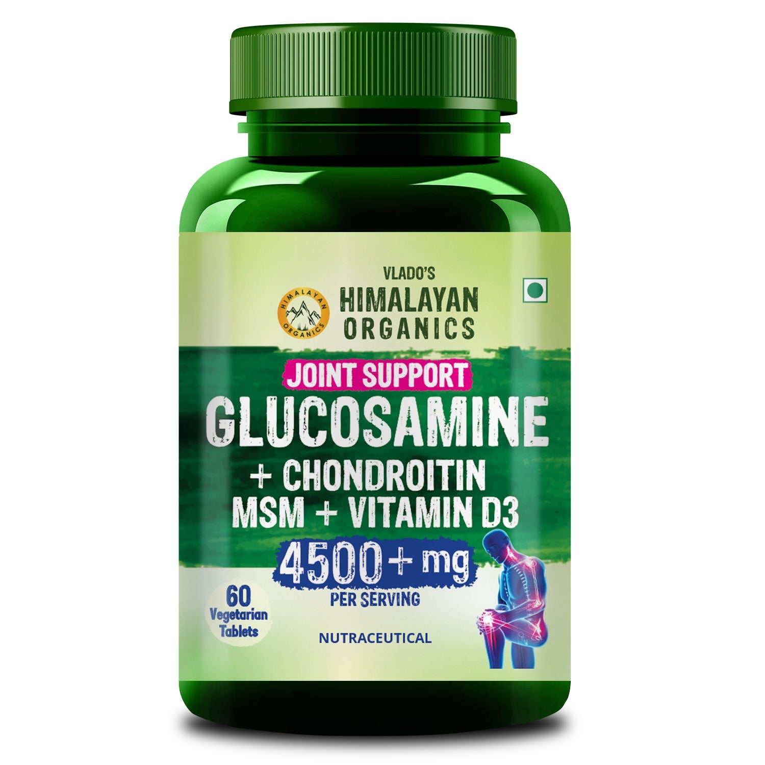 Vlado's Himalayan Organics Plant Based Joint Support 60 Veg Tablets - 1