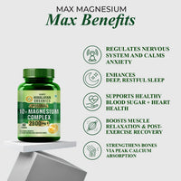 Vlado's Himalayan Organics Magnesium Supplement 28000mg with 10 Chelated Salts Liposomal magnesium citrate , Oxide, Threonate, Aspartate, Chloride, Sulphate, Carbonate, Gluconate + 2 more with VItamin D3 & B12 I For Sleep, Muscle Recovery, Mood, Metabolis - 12