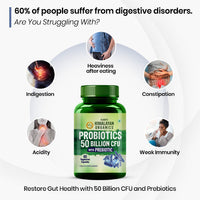 Vlado's Himalayan Organics Probiotics 50 Billion CFU with Prebiotics 150mg - 60 Veg Capsules - 4