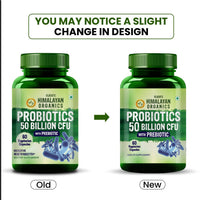 Vlado's Himalayan Organics Probiotics 50 Billion CFU with Prebiotics 150mg - 60 Veg Capsules - 8