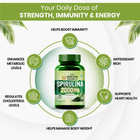 Vlado's Himalayan Organics Spirulina - 2000mg - 120 Veg Capsules - 3