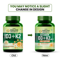 Vlado's Himalayan Organics Vitamin D3 with K2 As MK7 Supplement- 120 Veg Tablets - 6