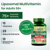Vlado’s Himalayan Organics Liposomal Multivitamin Adult 50+ with 75+ Ingredients | Daily Health Supplement with 9+ Powerful Blends | Supports Energy, Immunity, Brain, Heart & Eye Health | 60 Veg Capsules - 2