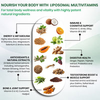 Vlado’s Himalayan Organics Liposomal Multivitamin Adult 50+ with 75+ Ingredients | Daily Health Supplement with 9+ Powerful Blends | Supports Energy, Immunity, Brain, Heart & Eye Health | 60 Veg Capsules - 10