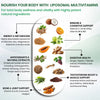 Vlado’s Himalayan Organics Liposomal Multivitamin Adult 50+ with 75+ Ingredients | Daily Health Supplement with 9+ Powerful Blends | Supports Energy, Immunity, Brain, Heart & Eye Health | 60 Veg Capsules - 10