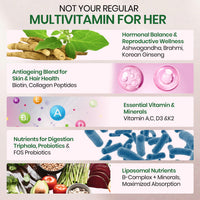 Vlado’s Himalayan Organics Liposomal Multivitamin for Women with 75+ Ingredients | Daily Women’s Health Supplement with 9+ Powerful Blends | Energy, Immunity, Hair Skin & Nails Support | 60 Vegetarian Capsules - 4