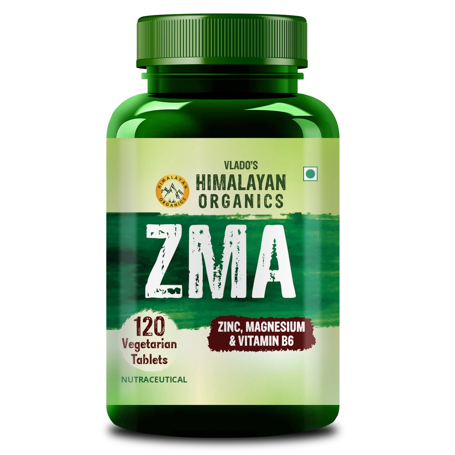 Vlado's Himalayan Organics ZMA Supplement - 120 Veg Tablets - 1