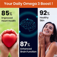 Vlado's Himalayan Organics Vegetarian Omega 3 - 1120 MG Supplement | 3X Strength | Veg DHA | Vegetarian Omega 3 | Algal DHA | Plant Based | No Fish oil Used I Healthy Heart, Joints & Eyes I Omega Capsules for Men & Women- 60 Veg Capsules - 7