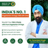 Vlado's Himalayan Organics Vegetarian Omega 3 - 1120 MG Supplement | 3X Strength | Veg DHA | Vegetarian Omega 3 | Algal DHA | Plant Based | No Fish oil Used I Healthy Heart, Joints & Eyes I Omega Capsules for Men & Women- 60 Veg Capsules - 9