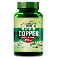 Vlado's Himalayan Organics Plant Based Copper 1700mcg with Green Tea Extract - 120 Veg Capsules - 1