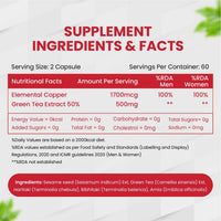 Vlado's Himalayan Organics Plant Based Copper 1700mcg with Green Tea Extract - 120 Veg Capsules - 3