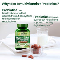 Vlado's Himalayan Organics Daily Immunity Multivitamin for Men & Women | 90+ Nutrients with 9+ Probiotic Blends | Supports Energy, Immunity, Muscle Strength, Stamina & Overall Health | 180 Veg Tablets - 2