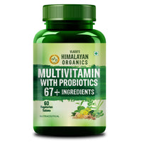 Vlado’s Himalayan Organics Multivitamin with Probiotics – 60 Veg Tablets | 60 Ingredients for Men & Women - 1