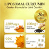 Vlado's Himalayan Organics Liposomal Curcumin Tablets (2200mg+ / Serving ) with Black Pepper ( Piperine & Bioperine ), Supplement and 95% Curcuminoids | Anti inflammatory Supplement for Men & Women | With Curcuma Longa, Turmeric & Ginger Root extract | 60 - 8
