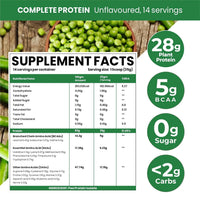 Vlado's Himalayan Organics Organic Pea Protein Powder Unflavoured | 28g Protein | 5g BCAA | Vegan Plant-Based Protein for Muscle Recovery 600 Grams - 3
