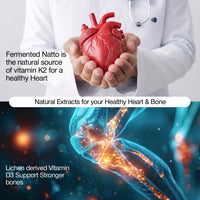 Vlado's Himalayan Organics Plant Based Vitamin D3 600 IU + K2 MK7 55 mcg capsules | Lichen Source Natural Vitamin D3 | Vegan, Non-Synthetic Bone & Calcium Support Supplement | Supports Heart Health & Immunity | 60 Veg Capsules - 14