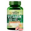 Vlado's Himalayan Organics Vitamin D3 K2 Tablets 600 IU with K2 MK7 55 mcg | Lichen Source Plant Based Vitamin D3 Supplement | Supports Bone Health, Calcium Absorption, Heart Health & Immunity | 60 Veg Tablets - 1