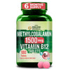 Vlado's Himalayan Organics Vitamin B12 Tablets 1500 mcg -Active form of Methylcobalamin Vitamin B12 Supplements for Men & Women (6 Months Supply Pack) - 180 Veg Tablets - 1