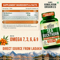 Vlado's Himalayan Organics Sea Buckthorn Tablets | Omega Fatty Acids | Sea Buckthorn 60 Tablets - 9