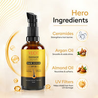 VLCC Damage Repair Hair Serum SPF 50 with Ceramide, Argan & Almond Oil 50ml - 2
