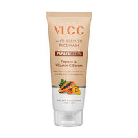 VLCC Anti Blemish Papaya Glow Face Wash 100ml with Papaya Extract & Vitamin C Serum - 1