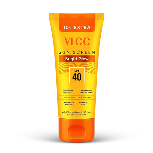 VLCC Bright Glow 3D Youth Boost SPF 40 +++ Sunscreen Gel CrÃ¨me - 100g + 10g Extra