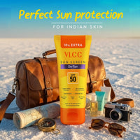 VLCC All Skin De-Tan SPF 50 PA+++ Sunscreen Gel Crème - 100g + 10g Extra