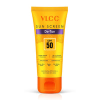 VLCC All Skin De-Tan SPF 50 PA+++ Sunscreen Gel Crème - 50g