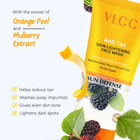 VLCC Anti Tan Skin Lightening Face Wash With Mulberry & Orange Peel Extract 300 ml