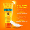 VLCC Aqua Light Sunscreen Gel SPF 50 PA++++ 100g, Fast-Absorbing, Non-Greasy, No White Cast 100 gm