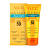 VLCC Aqua Light Sunscreen Gel SPF 50 PA++++ 100g, Fast-Absorbing, Non-Greasy, No White Cast 100 gm