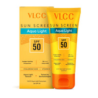 VLCC Aqua Light Sunscreen Gel SPF 50 PA++++ 100g, Fast-Absorbing, Non-Greasy, No White Cast 100 gm