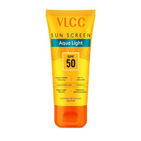 VLCC Aqua Light Sunscreen Gel SPF 50 PA++++ 100g, Fast-Absorbing, Non-Greasy, No White Cast 100 gm