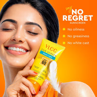 VLCC Aqua Light Sunscreen Gel SPF 60 PA++++ 100g, High UVA & UVB Protection 100 gm