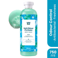 WildOak Anti-Odor Perfume Deo Body Wash | 750 ml | With Icy Menthol Cool Freshness | Salicylic Acid, Zinc PCA & Tea Tree Oil | Long Lasting Freshness, Odour Control | Daily Bodywash Shower Gel - 8