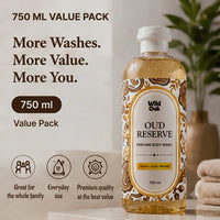 Wild Oak WildOak Oud Reserve Perfume Body Wash | 750ml | for Men & Women | Premium Fragrance Shower Gel | Long-Lasting Oud & Woody Fragrance | Refreshing Cleansing Body Wash for Daily Bath - 6