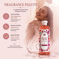 Wild Oak WildOak Secret Crush Perfume Body Wash | 750ml | for Men & Women | Premium Fragrance Shower Gel | Long-Lasting Floral & Musk Scent | Refreshing Cleansing Body Wash for Daily Bath - 2