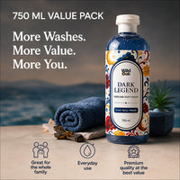 Wild Oak WildOak Dark Legend Perfume Body Wash | 750ml | for Men & Women | Premium Fragrance Shower Gel | Long-Lasting Spicy & Woody Scent | Refreshing Cleansing Body Wash for Daily Bath - 7