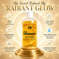 Wild Oak WildOak Perfume Shimmer Body Lotion | 300ml | Glow & Radiance Body Moisturizer | Niacinamide, Kojic Acid, Alpha Arbutin & Hyaluronic Acid | Hydrating Shimmer with Mica | Brightening & Skin Smoothing - 5