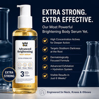 Wild Oak WildOak Brightening Body Serum | 100ml | Glycolic Acid, Niacinamide, Kojic Acid, Alpha Arbutin & Tranexamic Acid | Smooths Rough & Bumpy Skin | Reduce Tan & Dark Areas | Hydrates & Evens Skin Tone - 4