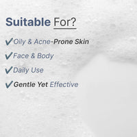 WildOak 2.5% Benzoyl Peroxide Acne Body Wash | 300ml