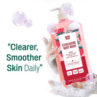WildOak AHA BHA Exfoliating Body Wash | 750ml Value Pack