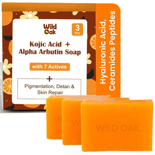WildOak Brightening & DeTan Body Soap | Pack of 1 x 3 pcs