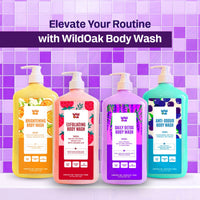 WildOak Fitkari & Epsom Salt Body Wash | 750 ml Value Pack